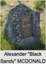Alexander "Black Sandy" MCDONALD