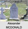 Alexander MCDONALD