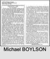 Michael BOYLSON