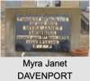 Myra Janet DAVENPORT