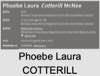 Phoebe Laura COTTERILL