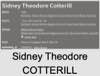 Sidney Theodore COTTERILL