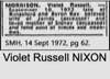Violet Russell NIXON