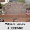 WIlliam James H LEFEVRE