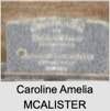 Caroline Amelia MCALISTER