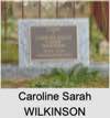 Caroline Sarah "Carrie" WILKINSON