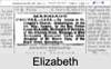 Elizabeth Mary CANE