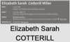 Elizabeth Sarah COTTERILL