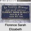 Florence Sarah Elizabeth MCDONALD