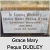 Grace Mary Pegus DUDLEY