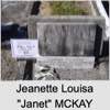 Jeanettee Louisa "Janet" MCKAY
