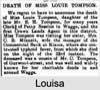 Louisa Anne "Louie" TOMPSON