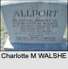 Charlotte M WALSHE