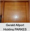 Gerald Allport Hickling PARKES