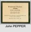 John PEPPER