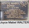 Joyce Mabel WALTER