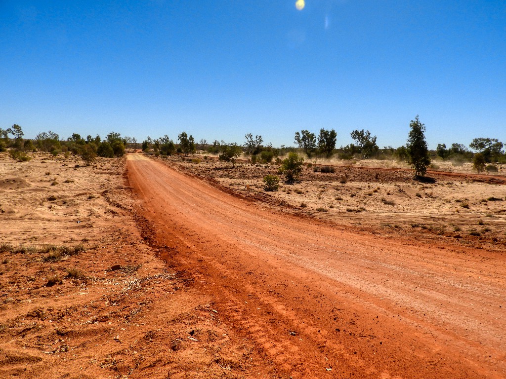 Fink River Road and racetrack