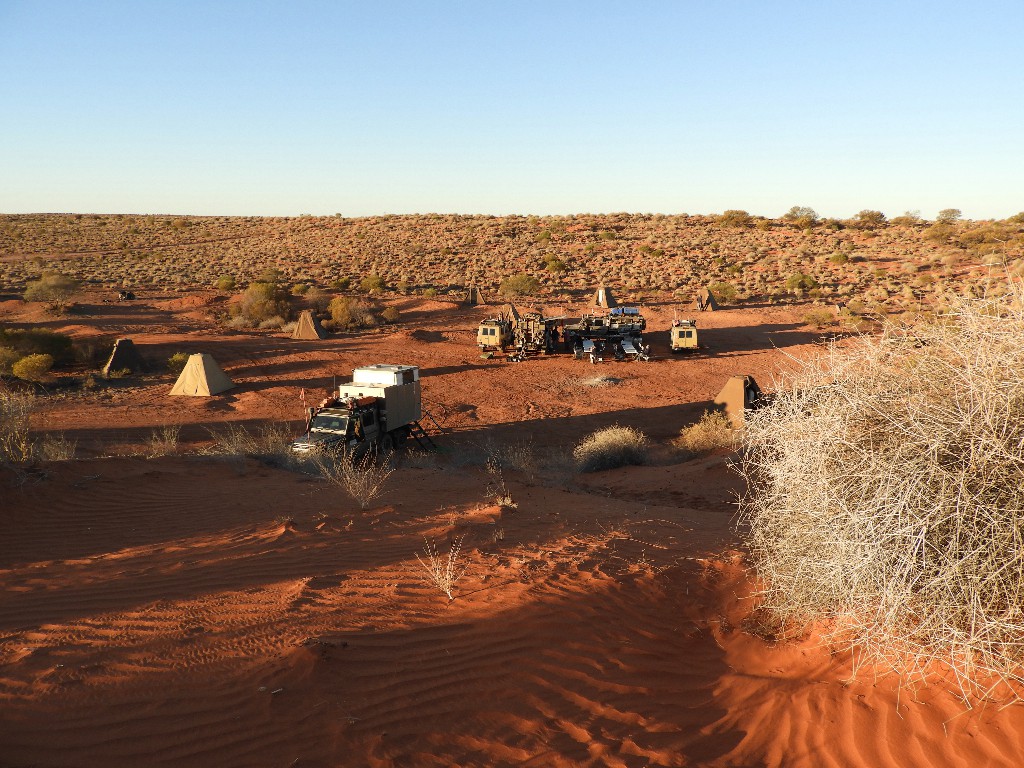 Camp between the dunes