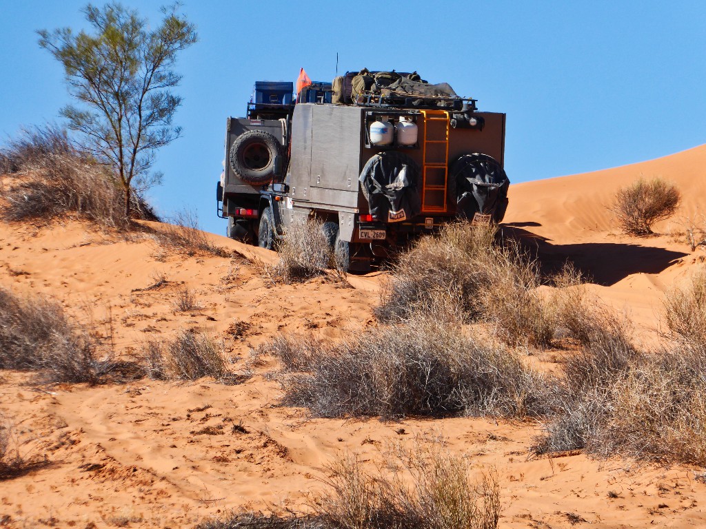 Pulling the 'Ute' over the last bit