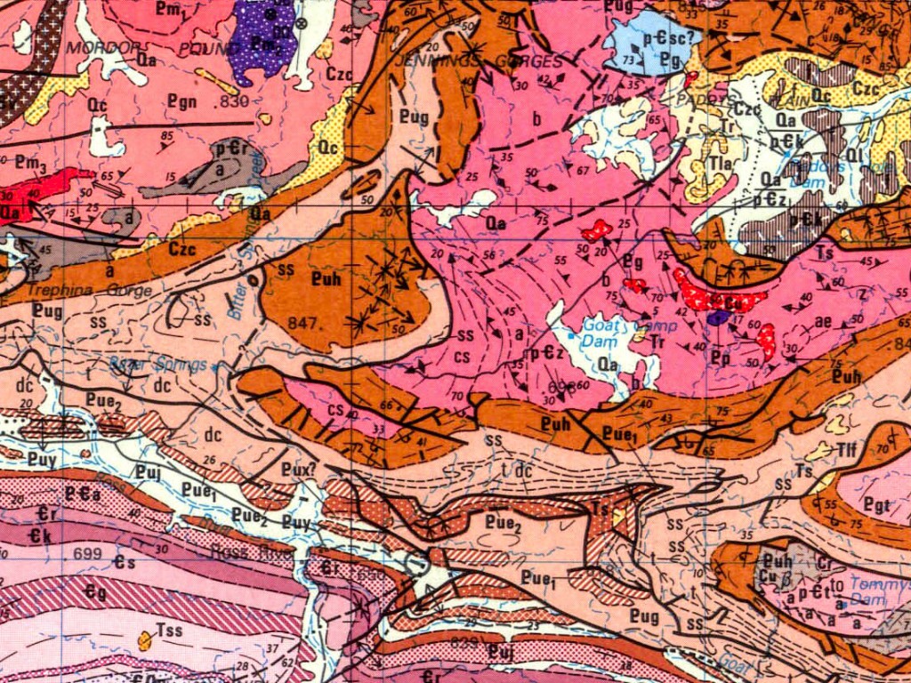 Geology of East MacDonnells